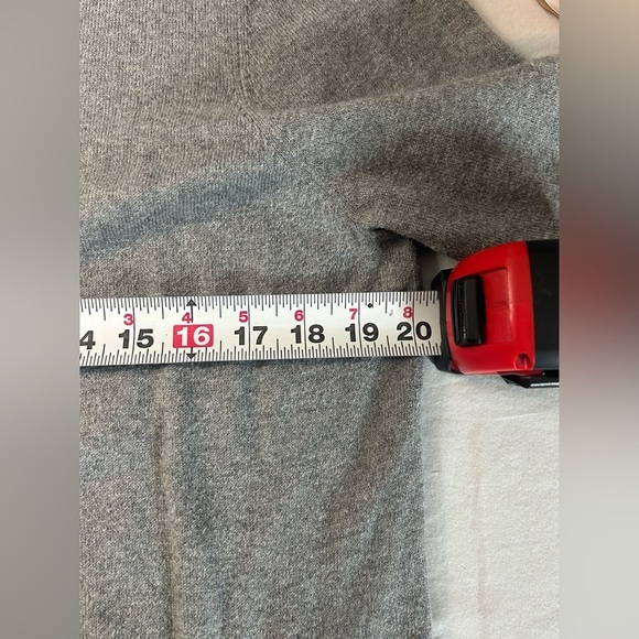 L.L. Bean Gray Cotton Cashmere Blend Zip-Up Dad Sweater Cardigan Men’s Size L - Picture 6 of 12